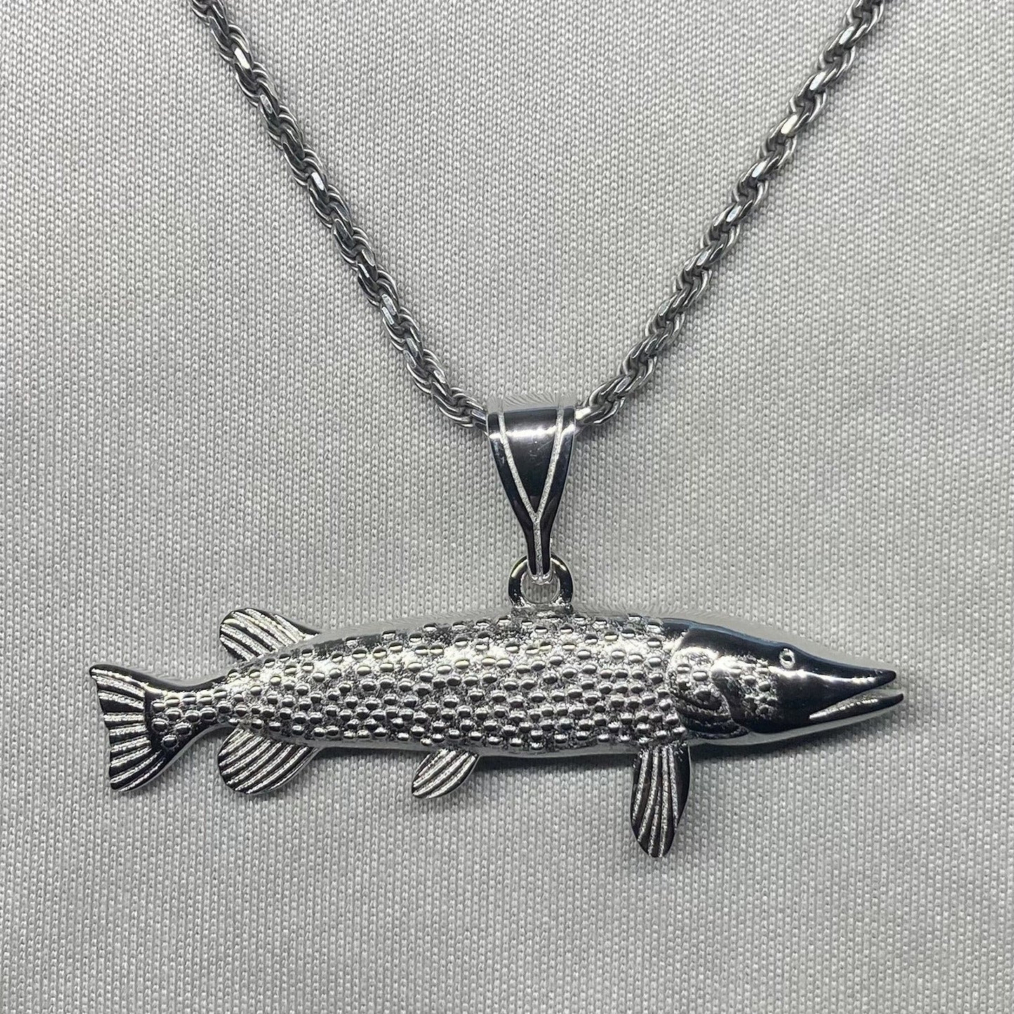 Silber Fisch Halskette aus Sterling Silber von Urban Fisher